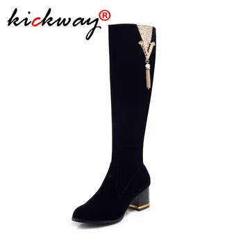 Women knee high boots Metal Description Med heels platform ladies shoes zipper riding boots zapatos mujer Plus Size 10 43
Women knee high boots Metal Description Med heels platform ladies shoes zipper riding boots zapatos mujer Plus Size 10 43