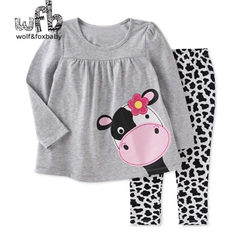 Retail1-6 years children sets full-sleeves O-neck+pants printing cartoon Cows kids children spring autumn fall
Retail1-6 years children sets full-sleeves O-neck+pants printing cartoon Cows kids children spring autumn fall