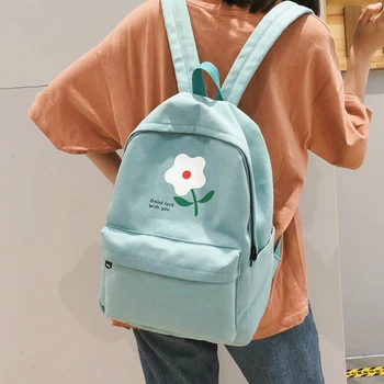 Korean Style Women Canvas Backpack Kawaii Floral Printing School Bag Teenage Girls Cute Laptop Book Bags Pink Yellow Black Green
Korean Style Women Canvas Backpack Kawaii Floral Printing School Bag Teenage Girls Cute Laptop Book Bags Pink Yellow Black Green