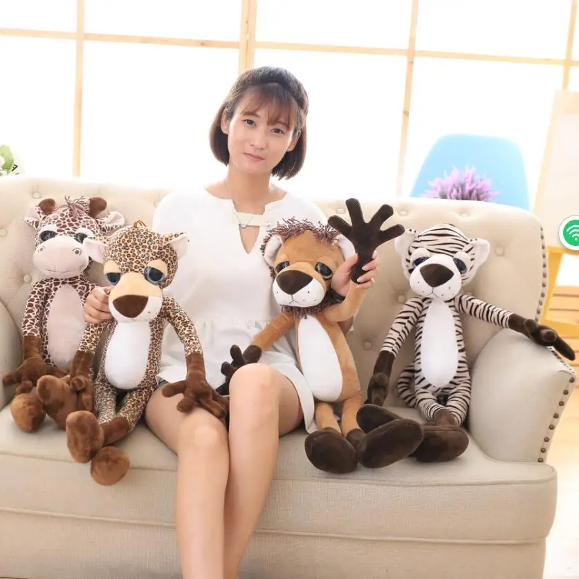 40cm 65cm 80cm from Germany jungle brother series lion/tiger/ giraffe/ leopard big eyes plush toy doll for birthday gift 1pcs
40cm 65cm 80cm from Germany jungle brother series lion/tiger/ giraffe/ leopard big eyes plush toy doll for birthday gift 1pcs