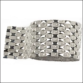 Free Shipping 4.75"x1Yard Gold/Silver Diamond Rhinestone Mesh Wedding Cake Accessories Crystal Wrap Trim Ribbon Supplies
Free Shipping 4.75"x1Yard Gold/Silver Diamond Rhinestone Mesh Wedding Cake Accessories Crystal Wrap Trim Ribbon Supplies