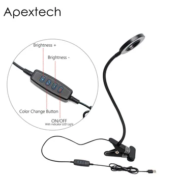 Apextech LED Clamp Desk Lamp DC5V USB 5W Dimmable 3Colors Adjustable Bedside Reading Children Study Table Lights Free Flexible
Apextech LED Clamp Desk Lamp DC5V USB 5W Dimmable 3Colors Adjustable Bedside Reading Children Study Table Lights Free Flexible