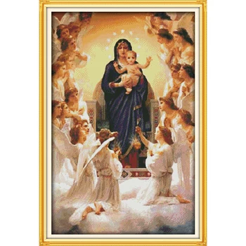 Joy Sunday The Virgin Mary And Her Son Chinese Cross Stitch Kits Ecological Cotton Stamped Printed 11CT DIY Wedding Decoration
Joy Sunday The Virgin Mary And Her Son Chinese Cross Stitch Kits Ecological Cotton Stamped Printed 11CT DIY Wedding Decoration
