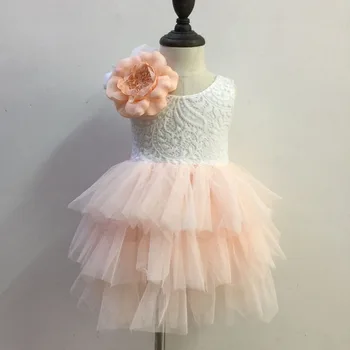 2017 backless full lace Pink Puffy birthday dress with big flowers girls layered wedding clothing Boutique Costumes 5pcs/lot
2017 backless full lace Pink Puffy birthday dress with big flowers girls layered wedding clothing Boutique Costumes 5pcs/lot