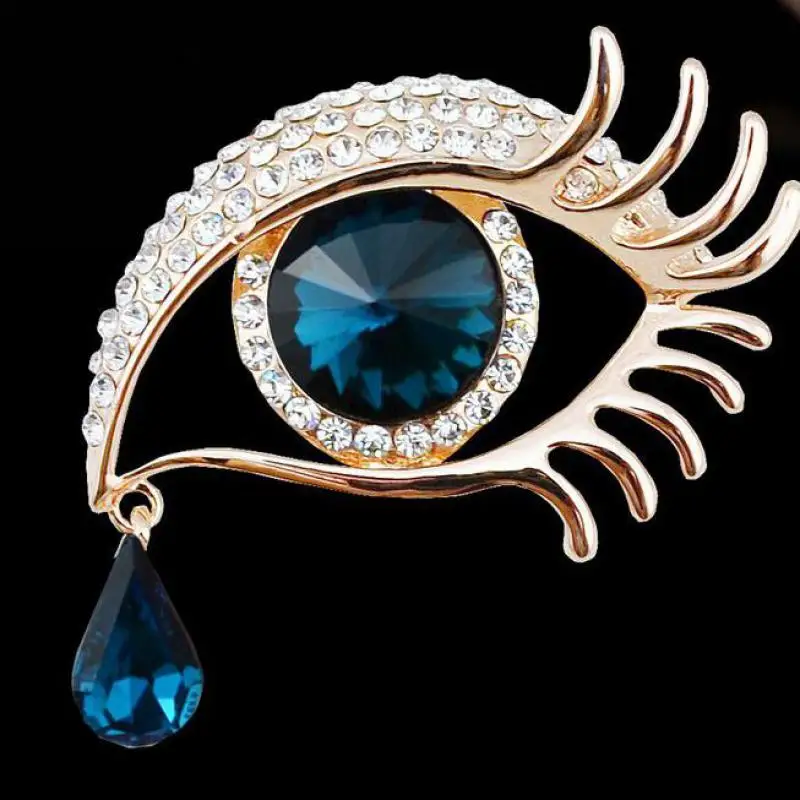 Fashion Pendant Drops Long Eyelashes Great Eye Care Tools Jewelry Crystal Gold Rhinestone Eye Brooch
Fashion Pendant Drops Long Eyelashes Great Eye Care Tools Jewelry Crystal Gold Rhinestone Eye Brooch