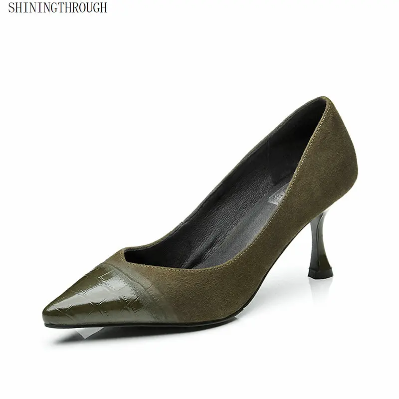 High Heels Real Cow Leather Sheepskin Pumps Simple Fashion Party Wedding Office Shoes large size 42
High Heels Real Cow Leather Sheepskin Pumps Simple Fashion Party Wedding Office Shoes large size 42