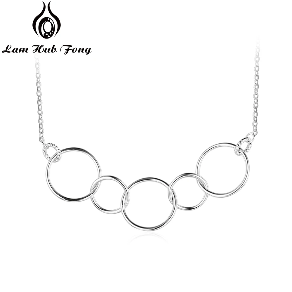 925 Sterling Silver Multiple Circle Chains Necklace Women Round Pendant Necklaces Generations Jewelry Family Gift (Lam Hub Fong)
925 Sterling Silver Multiple Circle Chains Necklace Women Round Pendant Necklaces Generations Jewelry Family Gift (Lam Hub Fong)