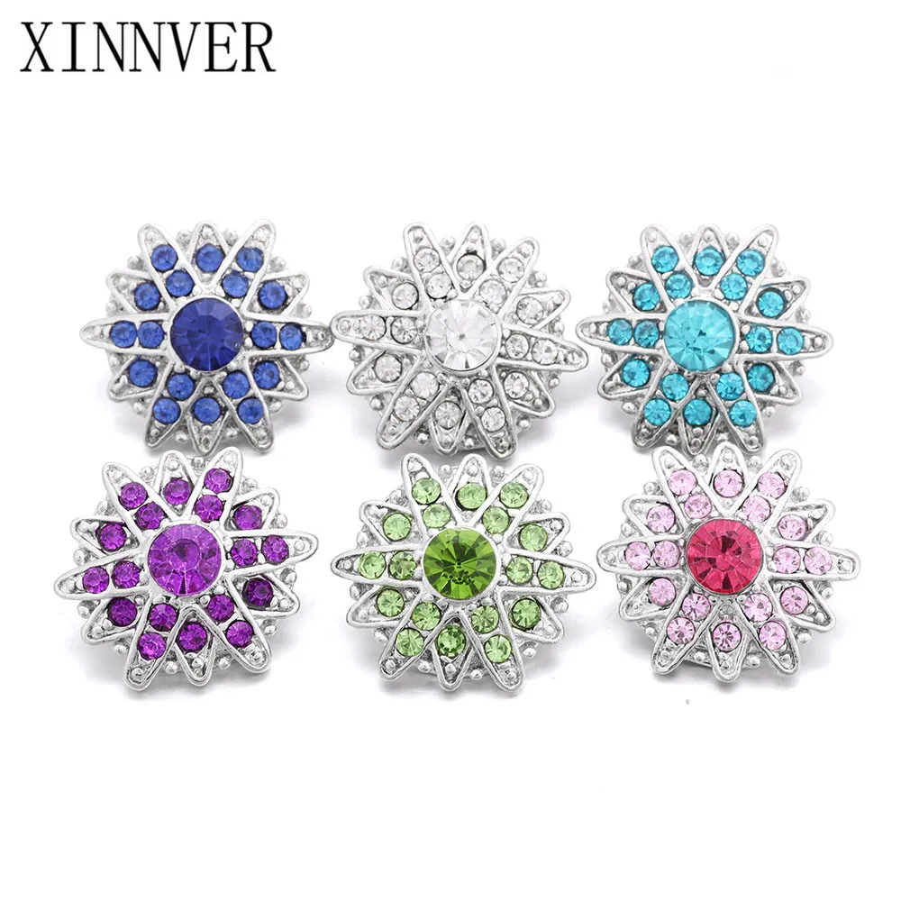 10Pcs/lot Rhinestone Flower 18mm Metal Snap Button For Charm Bracelet Women's Fashion DIY jewelry ZA409
10Pcs/lot Rhinestone Flower 18mm Metal Snap Button For Charm Bracelet Women's Fashion DIY jewelry ZA409