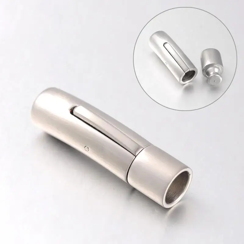 2Sets Mixed Styles Glazed or Matte Column 304 Stainless Steel Bayonet Necklace Clasps, Stainless Steel Color, 28x9mm, Hole: 6mm
2Sets Mixed Styles Glazed or Matte Column 304 Stainless Steel Bayonet Necklace Clasps, Stainless Steel Color, 28x9mm, Hole: 6mm
