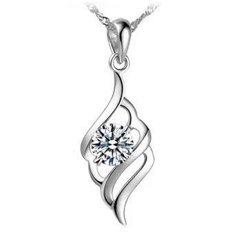 100% 925 sterling silver fashion sweet shiny crystal ladies`pendant necklaces jewelry women short chain drop shipping wholesale
100% 925 sterling silver fashion sweet shiny crystal ladies`pendant necklaces jewelry women short chain drop shipping wholesale