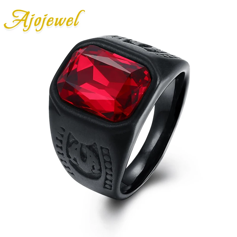 Ajojewel Size 7-10 Wholesale Stainless Steel Rings For Men Red Crystal Black Ring Top Quality Fashion Man Jewelry
Ajojewel Size 7-10 Wholesale Stainless Steel Rings For Men Red Crystal Black Ring Top Quality Fashion Man Jewelry