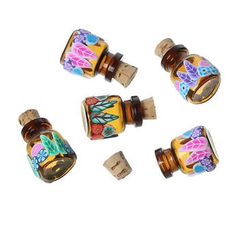 DoreenBeads Clay Glass Bottles Jewelry Vial Cork Stoppers Cylinder At Random Flower(Usable 2ml)22mm x18mm 8mm x8mm,5 PCs
DoreenBeads Clay Glass Bottles Jewelry Vial Cork Stoppers Cylinder At Random Flower(Usable 2ml)22mm x18mm 8mm x8mm,5 PCs