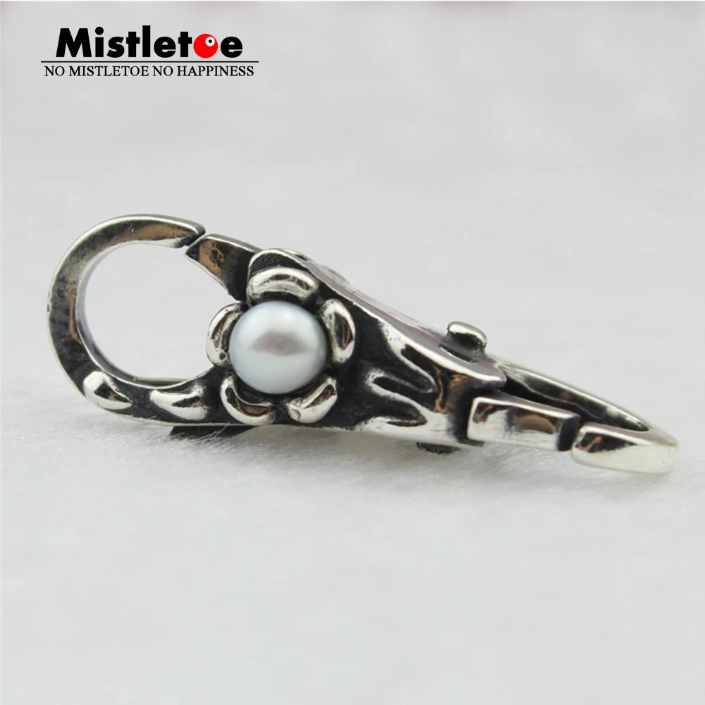 Mistletoe Genuine 925 Sterling Silver White Pearl Lock Lobster Clasp Fit European Troll Bracelet Jewelry
Mistletoe Genuine 925 Sterling Silver White Pearl Lock Lobster Clasp Fit European Troll Bracelet Jewelry