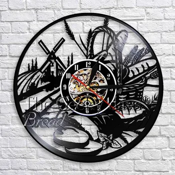 1Piece Creative Kitchen 3D Wall Clock Bread Vinyl Record Time Clock Modern Design Personality Wall Art Decor For Bakery Kitchen
1Piece Creative Kitchen 3D Wall Clock Bread Vinyl Record Time Clock Modern Design Personality Wall Art Decor For Bakery Kitchen