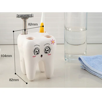 1pcs Creative Toothbrush Holder Stand Razor Shelf Bracket 4 Hole Bathroom Tooth Shape Bathroom Organizer Tools Accessories
1pcs Creative Toothbrush Holder Stand Razor Shelf Bracket 4 Hole Bathroom Tooth Shape Bathroom Organizer Tools Accessories