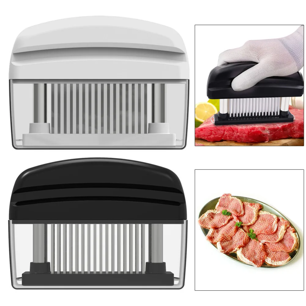 48pcs Needles Meat Tenderizer Stainless Steel Knife Meat Hammer Beaf Steak Mallet Pounder Kitchen Cooking Tools
48pcs Needles Meat Tenderizer Stainless Steel Knife Meat Hammer Beaf Steak Mallet Pounder Kitchen Cooking Tools