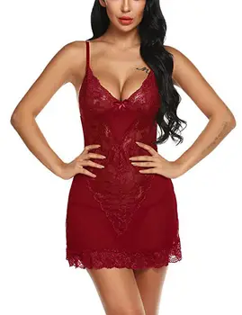 2019 New Women Ladies Sexy Lace Nightwear Solid Lingerie V neck Adjustable Underwear Babydoll Sleepwear
2019 New Women Ladies Sexy Lace Nightwear Solid Lingerie V neck Adjustable Underwear Babydoll Sleepwear