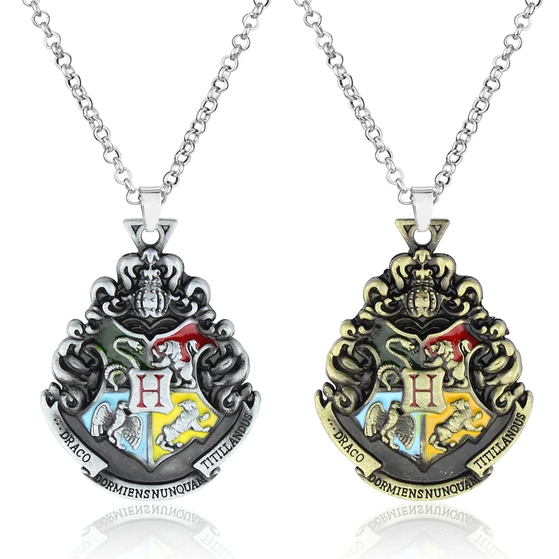 4 Types Harri Potter Hogwarts School Crest Necklace For Women Men Gryffindor Hufflepuff Ravenclaw Slytherin Necklace Pendant J
4 Types Harri Potter Hogwarts School Crest Necklace For Women Men Gryffindor Hufflepuff Ravenclaw Slytherin Necklace Pendant J