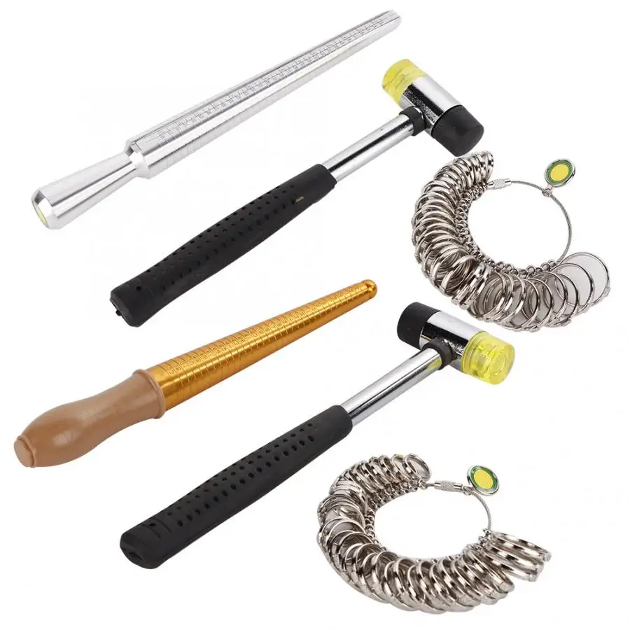 Professional Hong Kong Size Ring Mandrel Stick Finger Gauge Sizer Hammer Jewelry Measuring Tool Jewelry Making Tool for Jeweleri
Professional Hong Kong Size Ring Mandrel Stick Finger Gauge Sizer Hammer Jewelry Measuring Tool Jewelry Making Tool for Jeweleri