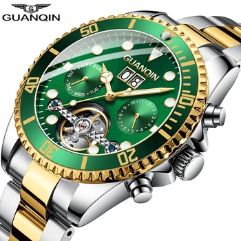 GUANQIN Automatic Watch Men Skeleton Tourbillon Mechanical Watch Sport Waterproof Automatic Watch Clock Man relogio masculino
GUANQIN Automatic Watch Men Skeleton Tourbillon Mechanical Watch Sport Waterproof Automatic Watch Clock Man relogio masculino
