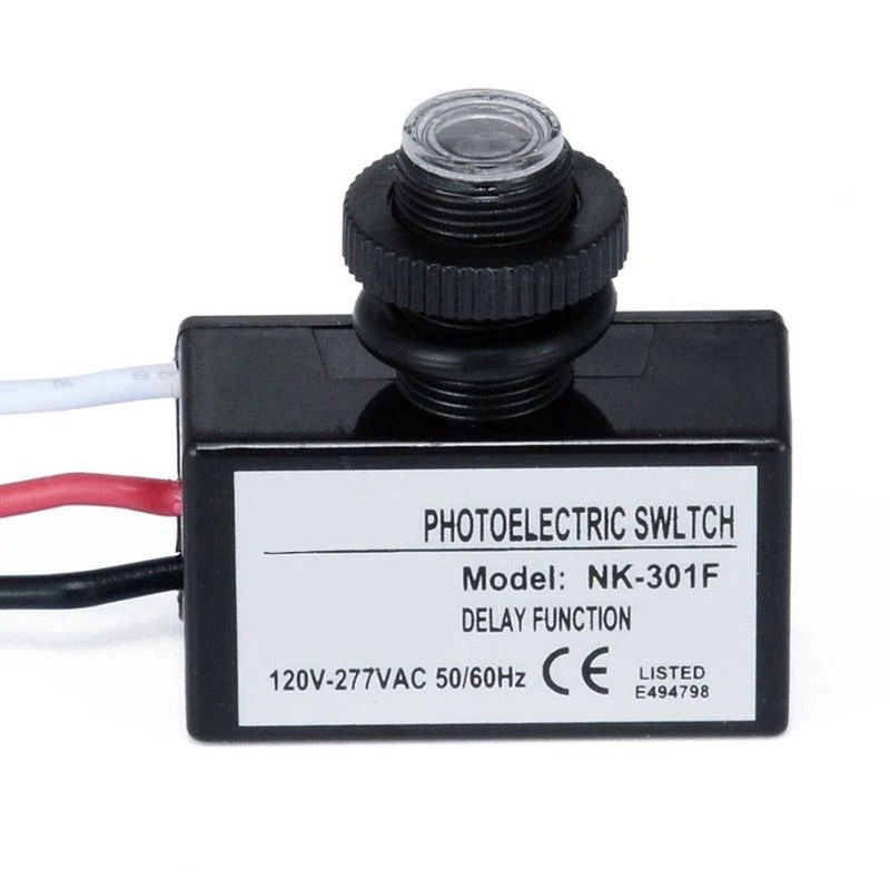 AC 120V Photoelectric Photocell Dusk to Dawn Button Photo Control Eye Switch Flush Mount
AC 120V Photoelectric Photocell Dusk to Dawn Button Photo Control Eye Switch Flush Mount