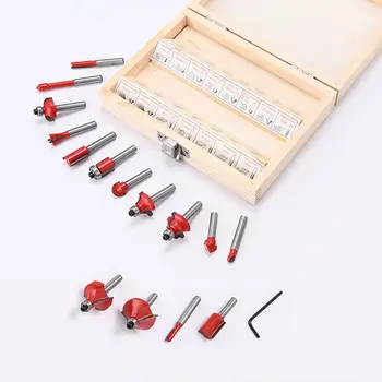 15 Pcs 1/4 Inch Shank Tungsten Carbide Router Bit Woodworking Milling Cutter Set
15 Pcs 1/4 Inch Shank Tungsten Carbide Router Bit Woodworking Milling Cutter Set