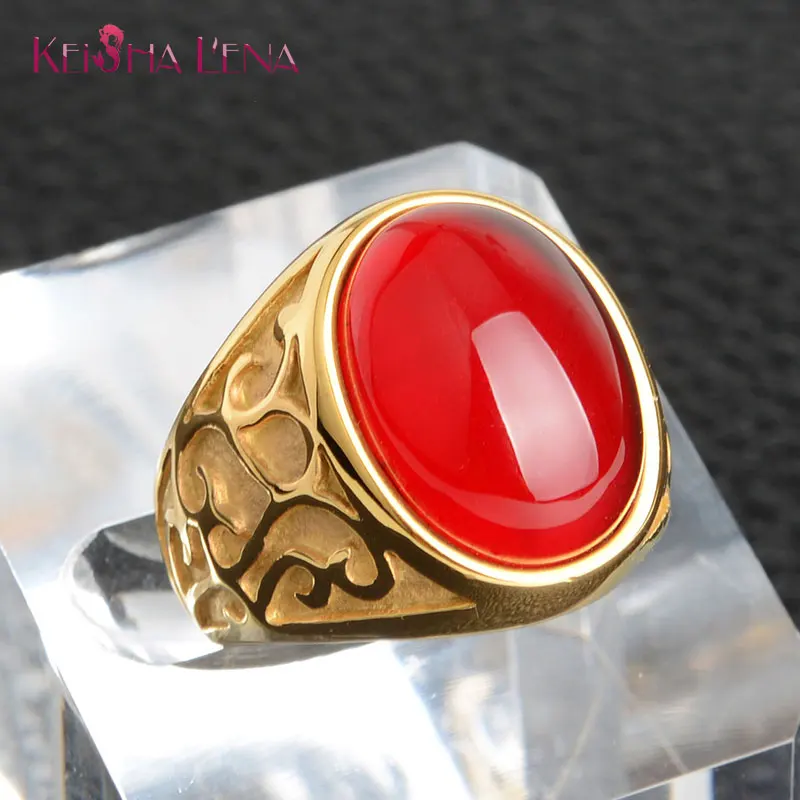 2018 Fashion New Arrival Gold Color Retro Pattern Style Simple Ellipse Artificial Stone Big Man Ring Gold Stainless Steel Ring
2018 Fashion New Arrival Gold Color Retro Pattern Style Simple Ellipse Artificial Stone Big Man Ring Gold Stainless Steel Ring