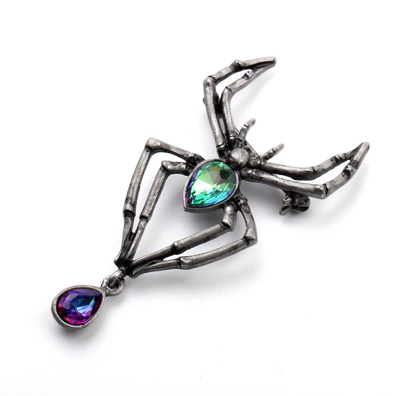 Vintage Halloween Spider Brooch Colorful Crystal Pin Brooches Jewelry Wedding Boutonniere Costume for Women VL
Vintage Halloween Spider Brooch Colorful Crystal Pin Brooches Jewelry Wedding Boutonniere Costume for Women VL