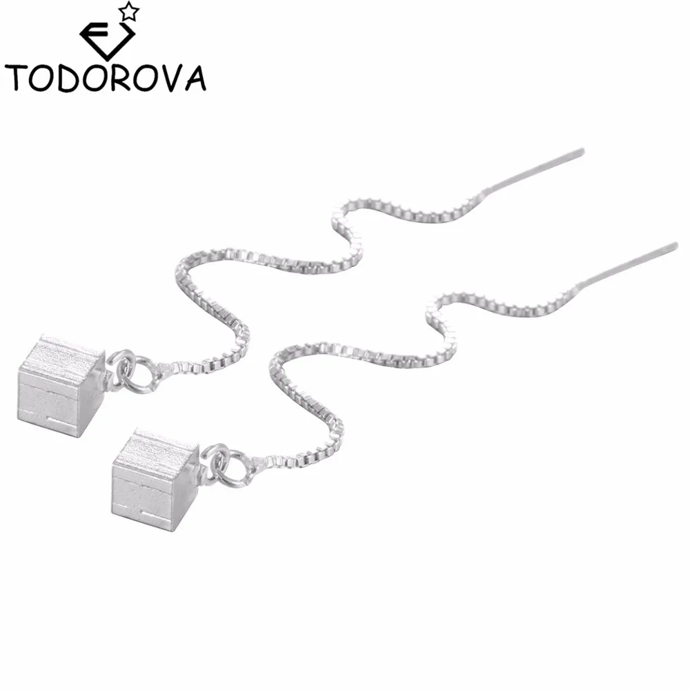 Todorova Threedimensional Square Drop Earring for Women Long Chain Line OL Style Strike Ear Cuff Brincos Female Jewelry
Todorova Threedimensional Square Drop Earring for Women Long Chain Line OL Style Strike Ear Cuff Brincos Female Jewelry