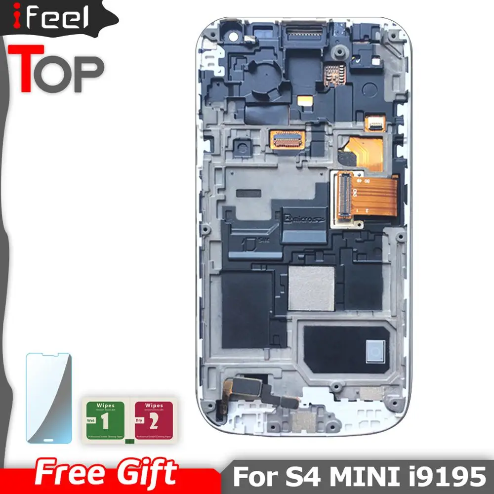 ЖК дисплей Super AMOLED 100% для Samsung Galaxy S4 Mini I9190 i9192 i9195 с сенсорным экраном и