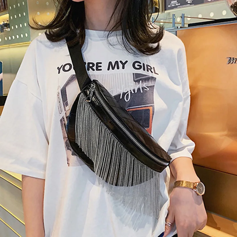Waist Bag Women Leather Fanny Pack Chest Bag Female Tassel Hip Bag High Capacity Banana Bags Kidney Shoulder Messenger Bag
Waist Bag Women Leather Fanny Pack Chest Bag Female Tassel Hip Bag High Capacity Banana Bags Kidney Shoulder Messenger Bag