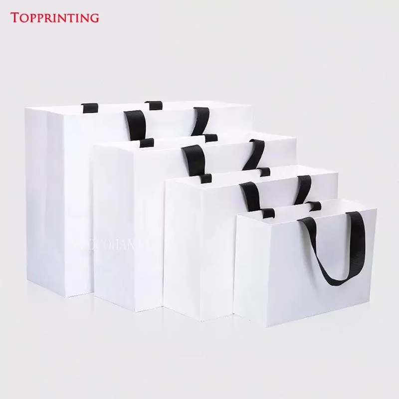 Wholesale 500pcs/lot Custom Luxury Boutique Clothes Paper shopping bag with logo paper gift bags with ribbon handle
Wholesale 500pcs/lot Custom Luxury Boutique Clothes Paper shopping bag with logo paper gift bags with ribbon handle