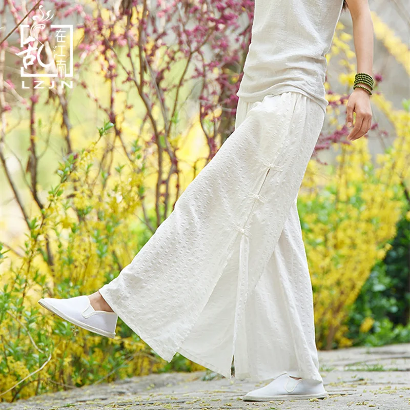 LZJN 2019 Side Button Summer Pants for Women Wide Leg Trousers Elastic Waist Soft Cotton Linen Long Pants 3 Colors Mori Girl
LZJN 2019 Side Button Summer Pants for Women Wide Leg Trousers Elastic Waist Soft Cotton Linen Long Pants 3 Colors Mori Girl