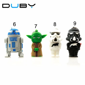 Star Wars Darth Maul/black/white Vader R2D2 Robot Boba Yoda USB Flash Drive/U Disk/Creativo Pendrive/Memory Stick/Gift 128mb 8gb 
Star Wars Darth Maul/black/white Vader R2D2 Robot Boba Yoda USB Flash Drive/U Disk/Creativo Pendrive/Memory Stick/Gift 128mb 8gb