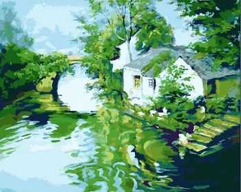 Diy digital paint by numbers handpainted canvas painting for living room home decor river town
Diy digital paint by numbers handpainted canvas painting for living room home decor river town