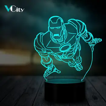VCity 3D Night Light Table Lamp Fashion Movie Iron Man USB LED 3D Multicolor LampLight Boy's Gift Bedroom Home Party RGB Led
VCity 3D Night Light Table Lamp Fashion Movie Iron Man USB LED 3D Multicolor LampLight Boy's Gift Bedroom Home Party RGB Led