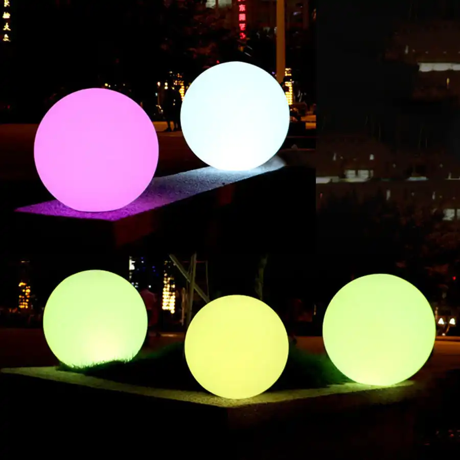 waterproof led rechargeable globe ball lamp remote control