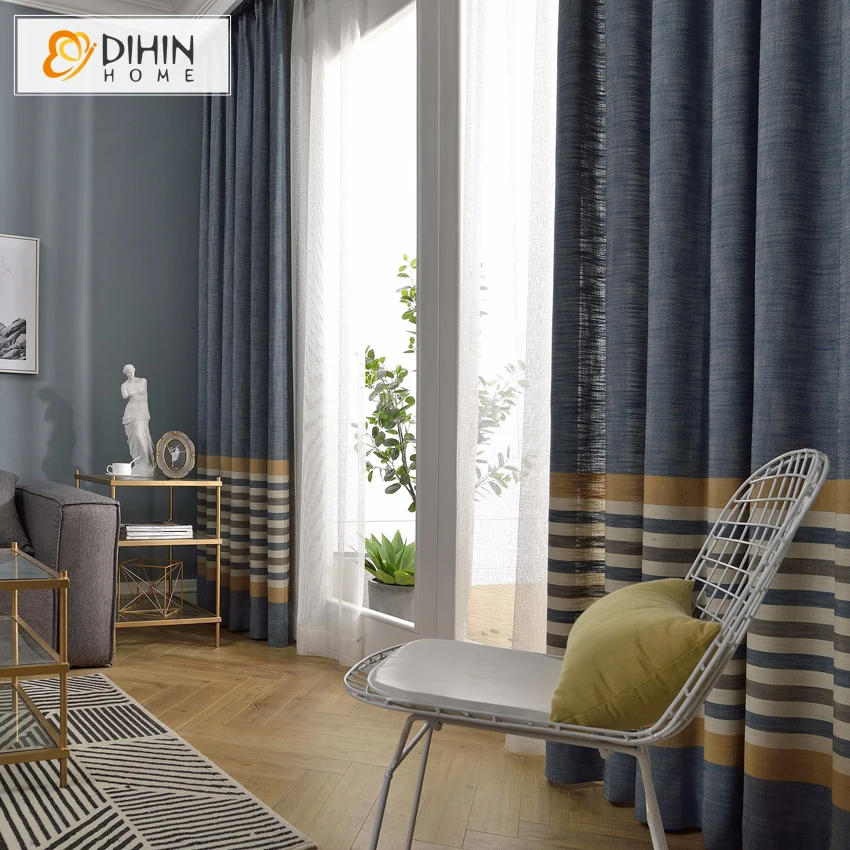 DIHIN Home Modern Striped Blackout Curtain For Living Room Window Curtains High Quality 1 P
DIHIN Home Modern Striped Blackout Curtain For Living Room Window Curtains High Quality 1 P