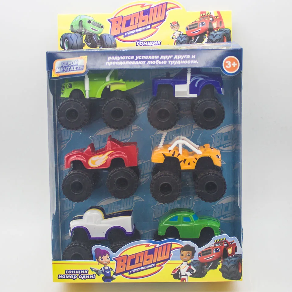 6PCS/Lot Monster Machines Russia Kid Toys Blaze miracle cars blaze Vehicle Car Toys With Original Box Best Gifts For Kids
6PCS/Lot Monster Machines Russia Kid Toys Blaze miracle cars blaze Vehicle Car Toys With Original Box Best Gifts For Kids