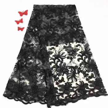 Grey African Lace Fabric 2018 High Quality Lace Mesh Embroidery Fabric Black 5Y Nigerian Tulle Laces Fabrics For Evening Dresses
Grey African Lace Fabric 2018 High Quality Lace Mesh Embroidery Fabric Black 5Y Nigerian Tulle Laces Fabrics For Evening Dresses