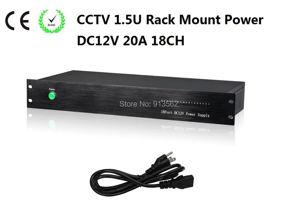DHL/EMS Free Shipping:CCTV Power Supply18Channel DC12V 20A 1.5U Rack Mount Power Supply CE ROHS For CCTV Camera
DHL/EMS Free Shipping:CCTV Power Supply18Channel DC12V 20A 1.5U Rack Mount Power Supply CE ROHS For CCTV Camera