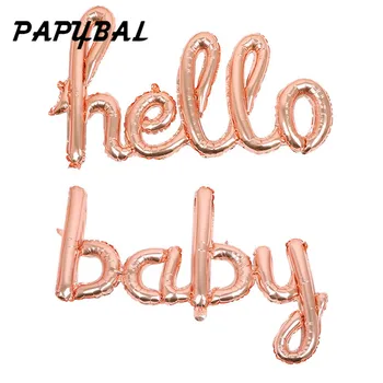 50pcs Large Size 90*60cm Rose Gold Link Hello Baby Foil Balloons Baby Shower Birthday Party Decor Supplies Inflatable Air Globos
50pcs Large Size 90*60cm Rose Gold Link Hello Baby Foil Balloons Baby Shower Birthday Party Decor Supplies Inflatable Air Globos