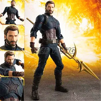 New 16cm The Avengers Infinity War Captain America Action Figure toy PVC Movable joint Assemble Figur Model Toys kids Gift
New 16cm The Avengers Infinity War Captain America Action Figure toy PVC Movable joint Assemble Figur Model Toys kids Gift