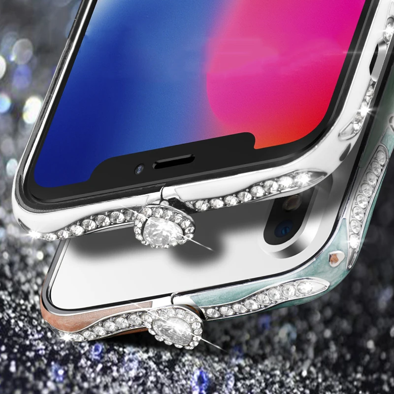 Glitter Rhinestone Bumper Case For iPhone X Cases Clear Bling Diamond Love Heart Buckle Metal Aluminum Frame For iPhone XS Cases
Glitter Rhinestone Bumper Case For iPhone X Cases Clear Bling Diamond Love Heart Buckle Metal Aluminum Frame For iPhone XS Cases