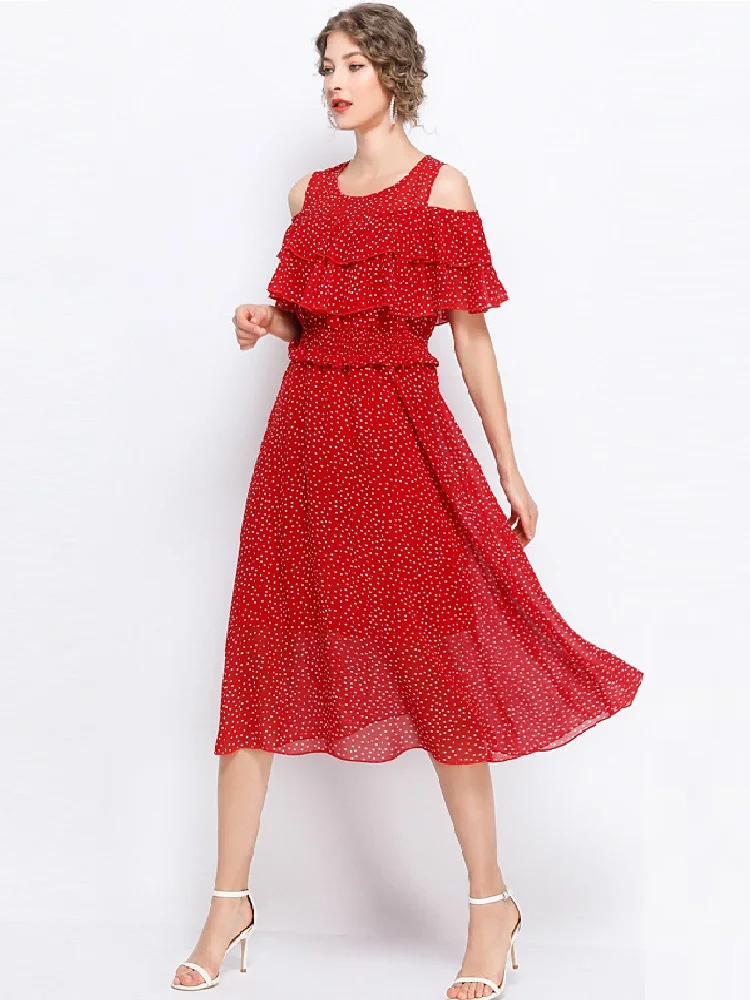 2019Summer long Chiffon Dress Elegant polka dot longos Vestidos off the shoulder petal sleeves Casual Bohemian beach dresses 5xl
2019Summer long Chiffon Dress Elegant polka dot longos Vestidos off the shoulder petal sleeves Casual Bohemian beach dresses 5xl