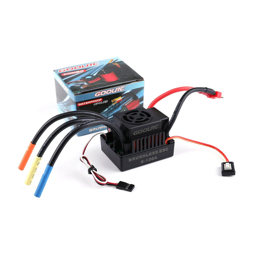 High Performance GoolRC S-120A Brushless ESC Electric Speed Controller with 6.1V/3A SBEC for 1/8 RC Car
High Performance GoolRC S-120A Brushless ESC Electric Speed Controller with 6.1V/3A SBEC for 1/8 RC Car