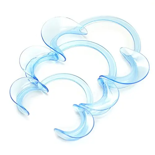 3pieces Dental Cheek Retractor Mouth Opener for Teeth Whitening Clear Blue C-shape (Size S,M,L )
3pieces Dental Cheek Retractor Mouth Opener for Teeth Whitening Clear Blue C-shape (Size S,M,L )
