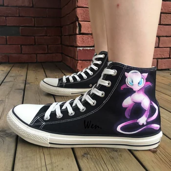 Wen Design Custom Hand Painted Shoes Pokemon Go Pocket Monster Mewtwo Mew Anime Sneakers High Top Woman Man's Canvas Sneakers
Wen Design Custom Hand Painted Shoes Pokemon Go Pocket Monster Mewtwo Mew Anime Sneakers High Top Woman Man's Canvas Sneakers