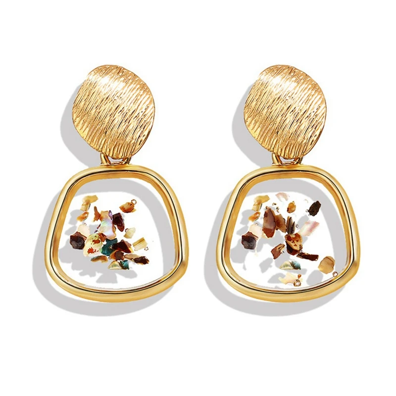 MISANANRYNE Shell Acrylic Tortoise Korean Earrings Women Resin Round Drop Dangle Earring Brincos Geometric Fashion Jewelry
MISANANRYNE Shell Acrylic Tortoise Korean Earrings Women Resin Round Drop Dangle Earring Brincos Geometric Fashion Jewelry