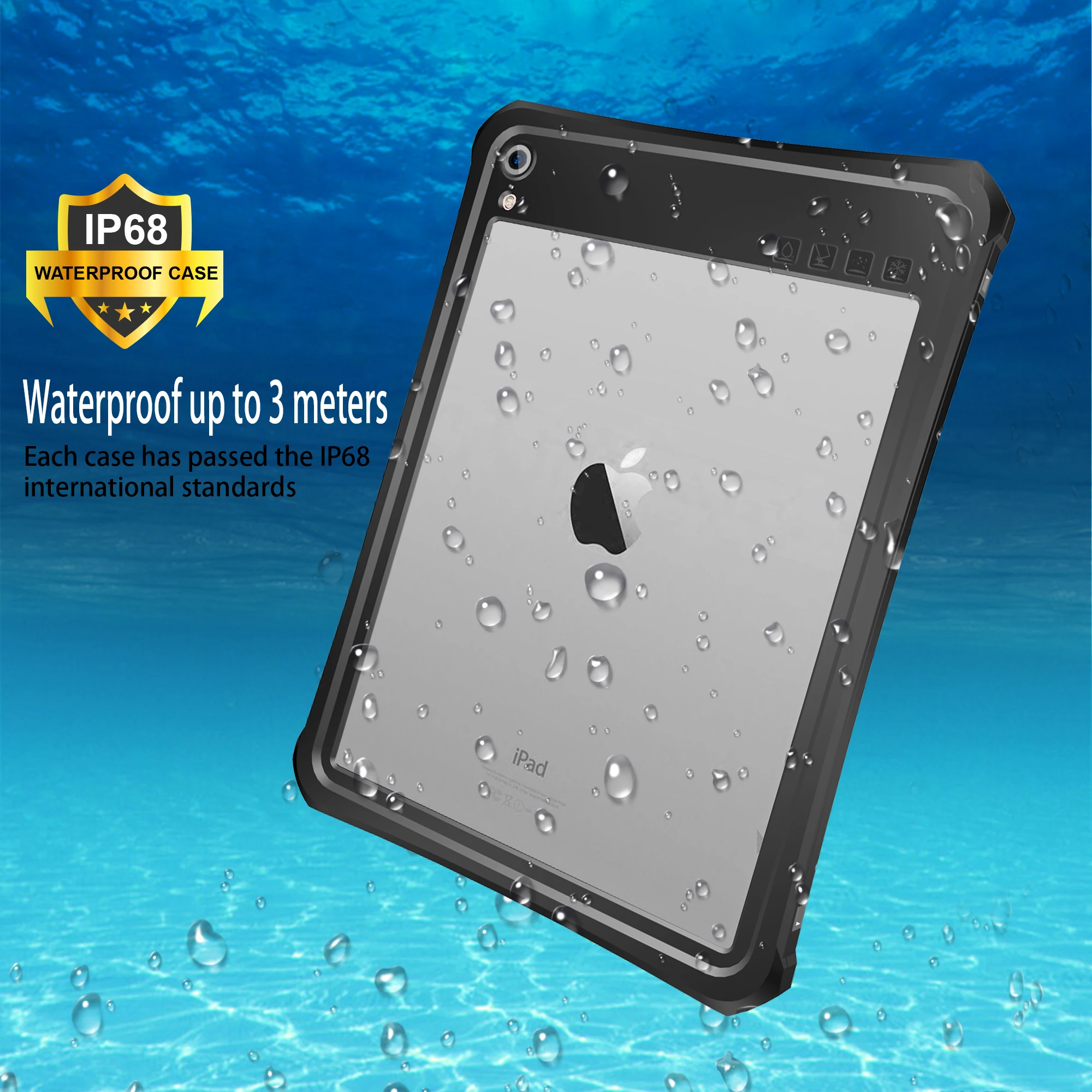 IP68 Armor Case 360 Full Protection Waterproof Rugged Case for iPad Pro 11/Air 2 Mini 4 Shockproof Defender Case Cover
IP68 Armor Case 360 Full Protection Waterproof Rugged Case for iPad Pro 11/Air 2 Mini 4 Shockproof Defender Case Cover